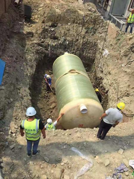 香港岛南部县养猪场玻璃钢化粪池项目